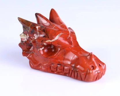 red jasper dragon bone 6cm top view deep red