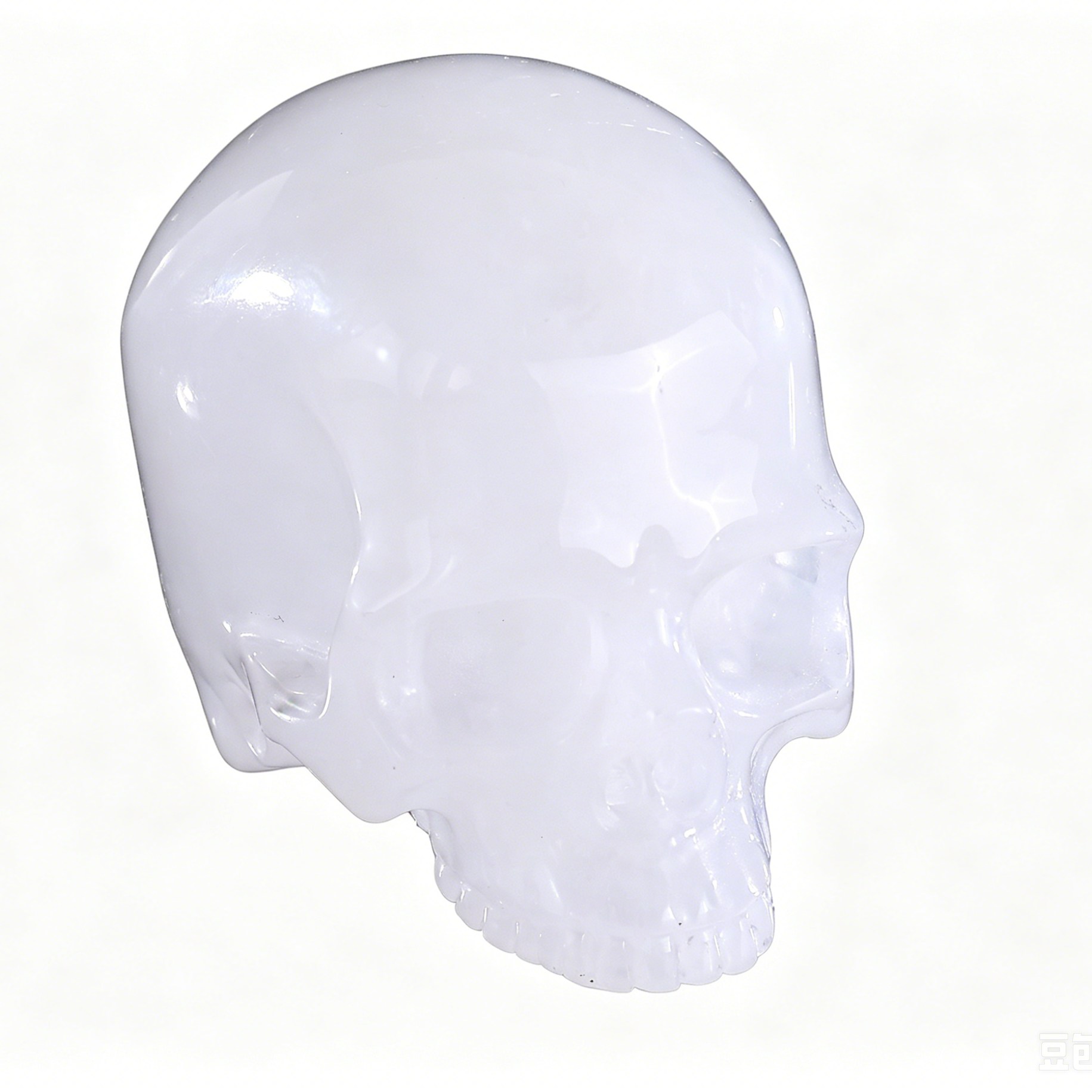 No Chin High Clarity Crystal Skull